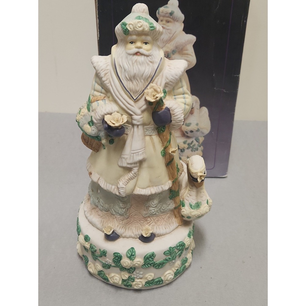 Victorian Porcelain Santa Music Box 1994 Works - Picture 2 of 16
